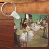 Dance Class by Degas,  Impressionisme Ballet Sleutelhanger (Voorkant)