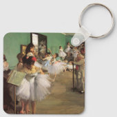 Dance Class by Degas,  Impressionisme Ballet Sleutelhanger (Achterkant)