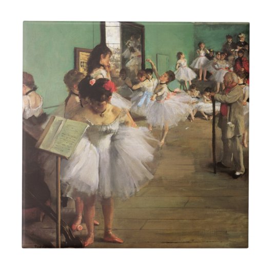 Dance Class by Degas, Impressionisme Ballet Tegeltje (Voorkant)