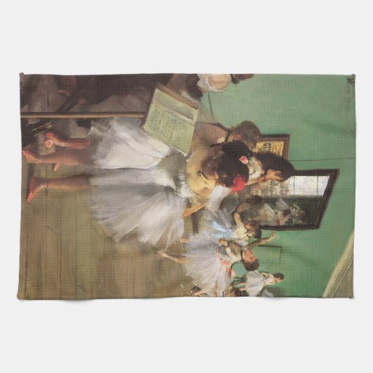 Dance Class by Degas,  Impressionisme Ballet Theedoek (Horizontaal)