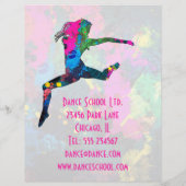 Dance Class of Teacher Colorful Flyer (Achterkant)