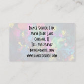 Dance Class of Teacher Colorful Visitekaartje (Achterkant)