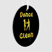 Dance Clean Golden Brass Round Ornament (voorkant)