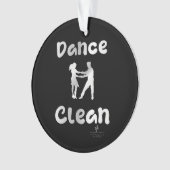 Dance Clean Mexican Silver Round Ornament (voorkant)