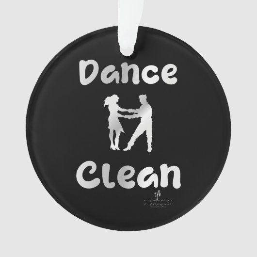Dance Clean Mexican Silver Round Ornament (voorkant)