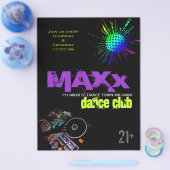 Dance Club DJ Disco Ball Flyer (Enkel)