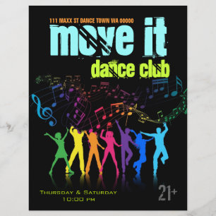 Dance Club DJ Disco Ball Flyer