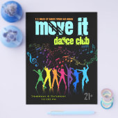 Dance Club DJ Disco Ball Flyer (Enkel)