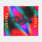Dance Colorful Fleece Blanket Deken (Voorkant (Horizontaal))