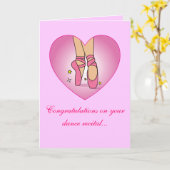 Dance Considérant Félicitations Carte (Fleur jaune)