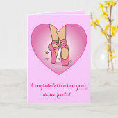 Dance Considérant Félicitations Carte (Fleur jaune)