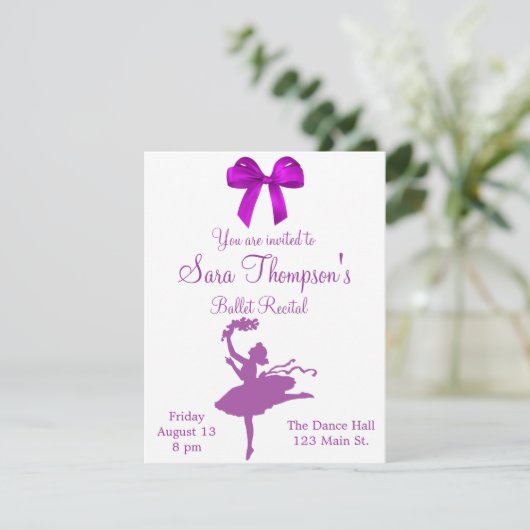 Dance Considérant Invitation (Debout devant)