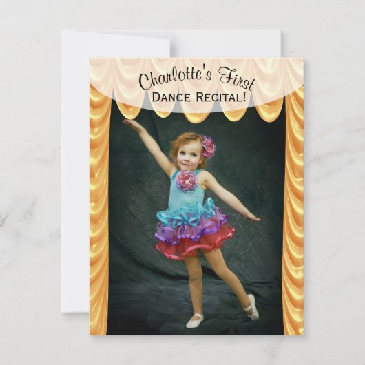 Dance Considérant Invitation Modèle photo (Devant)