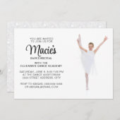 Dance Considérant Photo Invitation (Devant / Derrière)