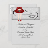 Dance Considérant Postcard Invitation (Devant / Derrière)