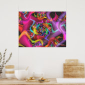 Dance Cool Cute Abstract Fine Art Fractal Poster (Keuken)