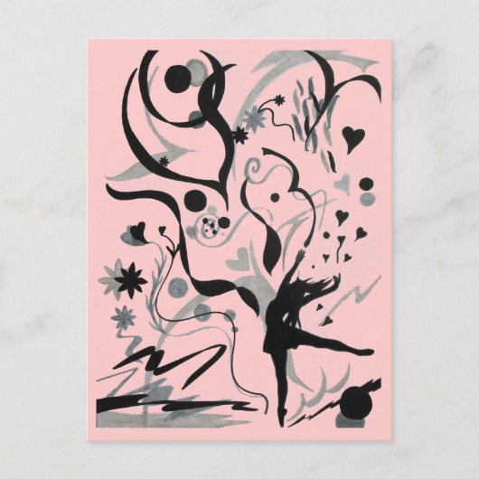 Dance Crazy. Briefkaart (Voorkant)