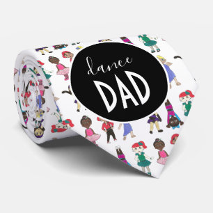 DANCE DAD Ballet Tap Jazz Dancer Daughter Name Stropdas