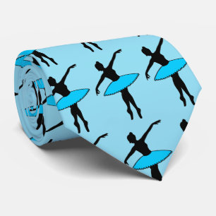 Dance Dad Blue Ballerina Ballet Dancer Stropdas