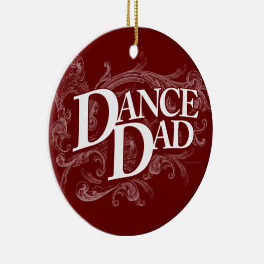 Dance Dad Ceramic Ornament (Rechts)