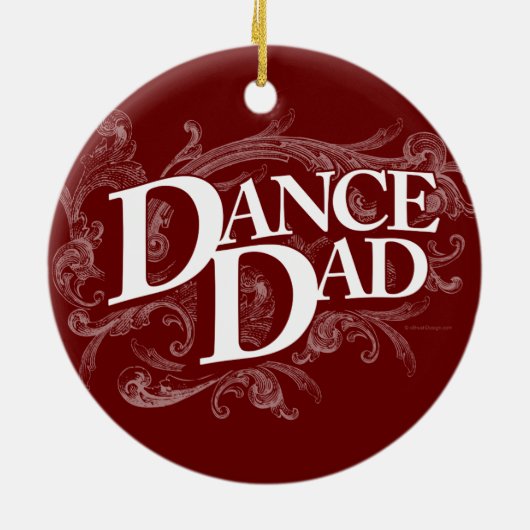 Dance Dad Ceramic Ornament (Achterkant)