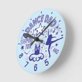 Dance Dad Clock Ronde Klok (Hoek)