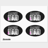 Dance Dad Ovale Sticker (Vel)