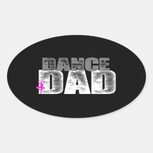 Dance Dad Ovale Sticker