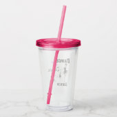 Dance Dance Dance Ballet Acryl Tumbler Acryl Drinkbeker (Achterkant)
