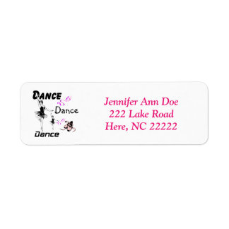 Dance Dance Dance Ballet Return Address Labels