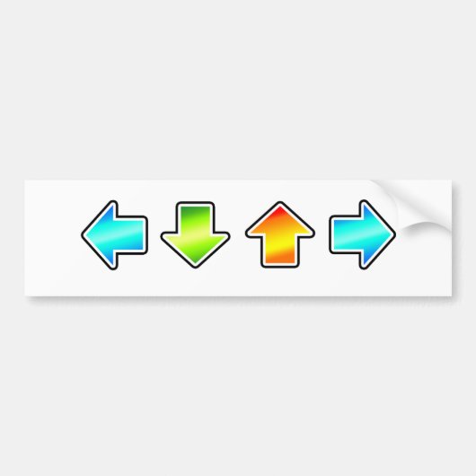 Dance Dance Revolution Bumpersticker (Voorkant)