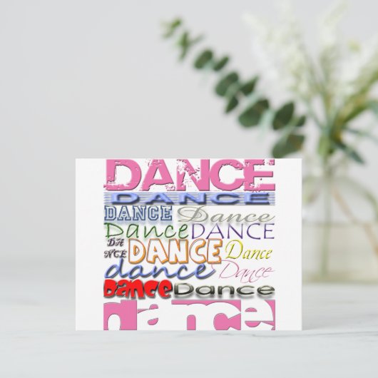 Dance Dancer's Products Briefkaart (Staand voorkant)