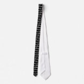 Dance Dancing Silhouettes Elegant Black Necktie Stropdas (Achterkant)