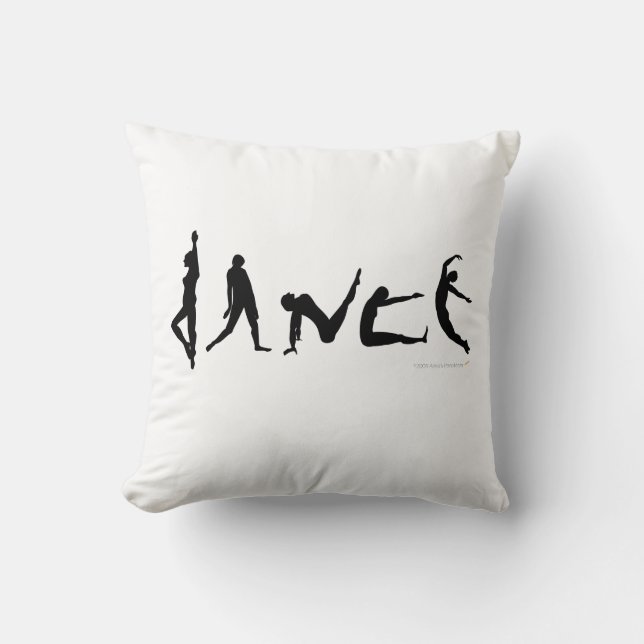 Dance Dansende Silhouettes Custom Sierkussen (Voorkant)