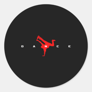 Dance Danser Dancer Ronde Sticker