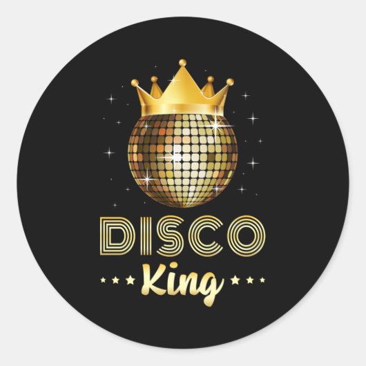 Dance Danser Disco King Dancer Party Gift Idee Ronde Sticker (Voorkant)