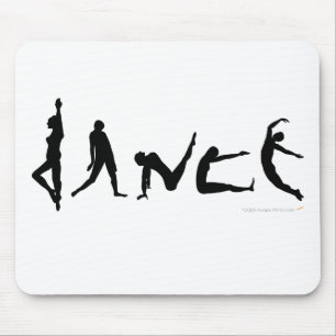 Dance Danser Silhouette Design Muismat