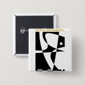 DANCE_DIFFERENT_ VIERKANTE BUTTON 5,1 CM (Voorkant /achterkant)