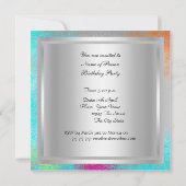 Dance Disco Anniversaire de fête invitation psycho (Dos)