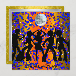 Dance Disco Birthday Party Invitation Kaart