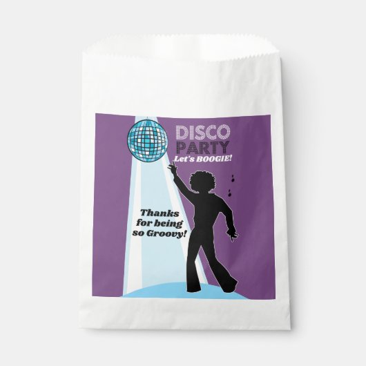 Dance Disco Party 70's Dance Custom Favor Sacs (Devant)