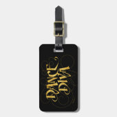 Dance Diva Bagagelabel (Voorkant verticaal)