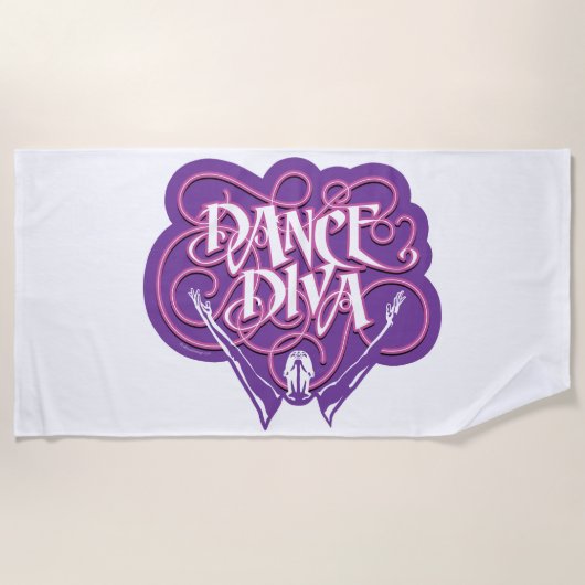 Dance Diva Beach Towel Strandlaken (Voorkant)