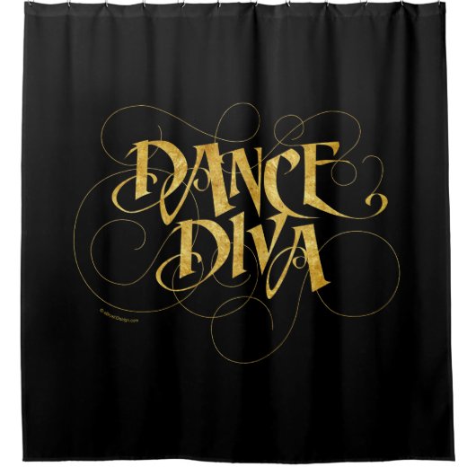 Dance Diva Douchegordijn (Voorkant)