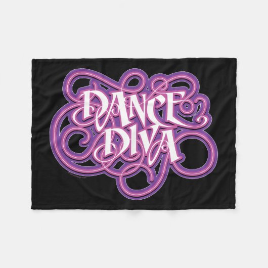 Dance Diva Fleece Deken (Voorkant (Horizontaal))
