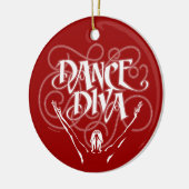 Dance Diva Keramisch Ornament (Links)