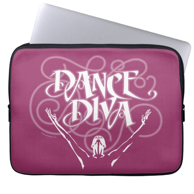 Dance Diva Laptop Sleeve (Voorkant)