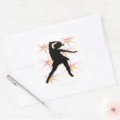Dance Diva T-shirts en geschenken Ronde Sticker (Envelop)