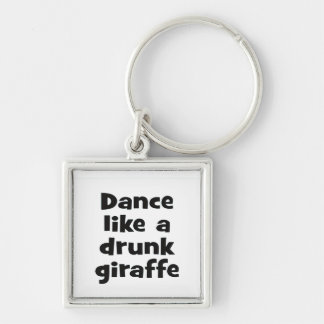 Dance drink giraffe bf sleutelhanger