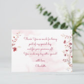 Dance en twirl ballerina bedankkaart (Staand voorkant)